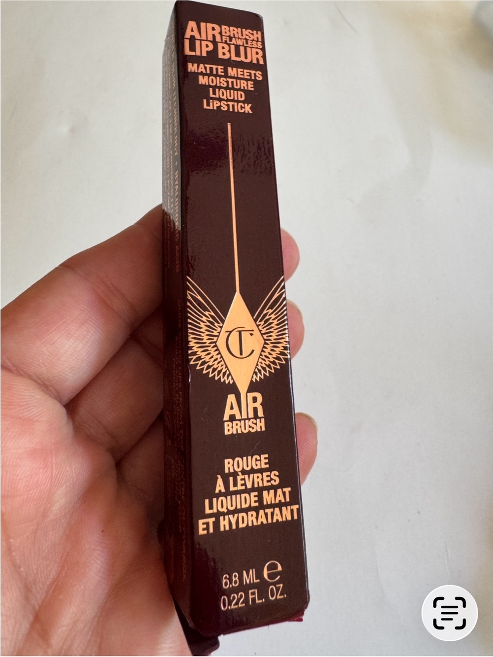 Charlotte Tilbury Airbrush Lip Blur Matte Liquid Lipstick -pillow talk